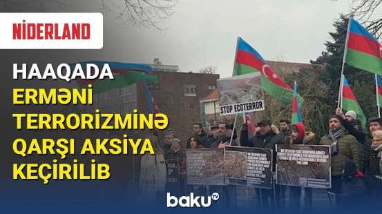 Haaqada erməni terrorizminə qarşı aksiya keçirilib