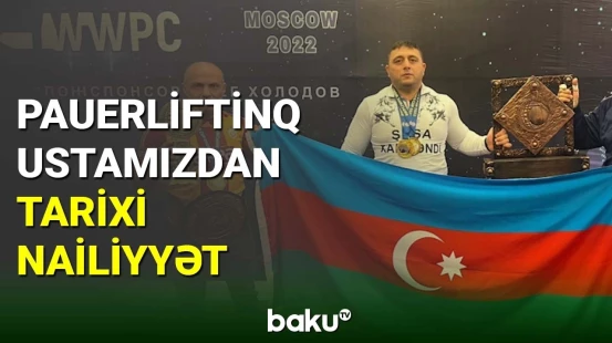 Pauerliftinqçimiz Zaur Cəfərovdan tarixi nailiyyət