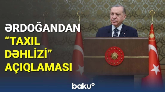 Ərdoğandan "Taxıl dəhlizi" açıqlaması