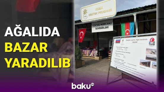 Ağalıda bazar yaradılıb