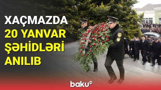 Xaçmazda 20 Yanvar şəhidləri anılıb