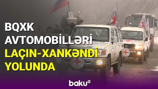 BQXK avtomobilləri Laçın-Xankəndi yolunda