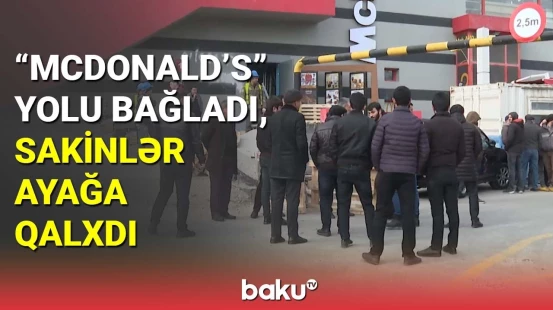 "McDonald's"ın əməkdaşları ilə sakinlər arasında əlbəyaxa dava