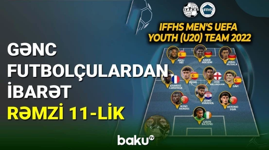 Avropanın ən yaxşı gənc futbolçularının rəmzi 11-liyi