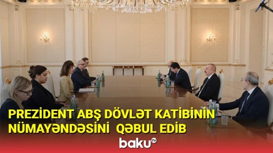 İlham Əliyev ABŞ Dövlət katibinin nümayəndəsini qəbul edib