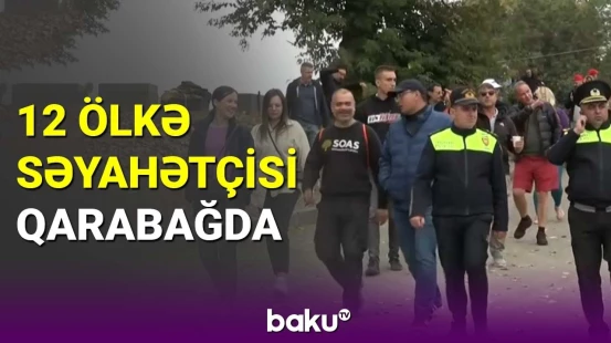 Beynəlxalq səyahətçilər azad edilmiş ərazilərdə