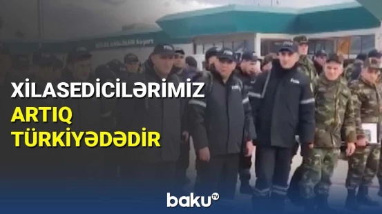 Azərbaycanlı xilasedicilər Adanada