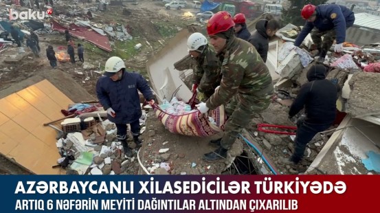 Azərbaycanlı xilasedicilər Türkiyədə