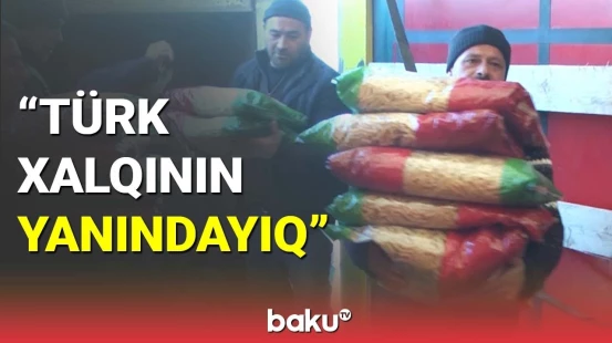 Hacıqabul və Saatlıdan yardım karvanı Türkiyəyə yola düşdü