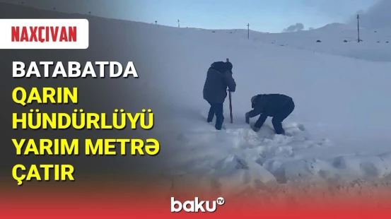 Batabatda qarın hündürlüyü yarım metrə çatır