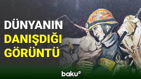 Zəlzələ qurbanlarını yad edən "Trabzonspor" azarkeşləri dünyanı duyğulandırdı