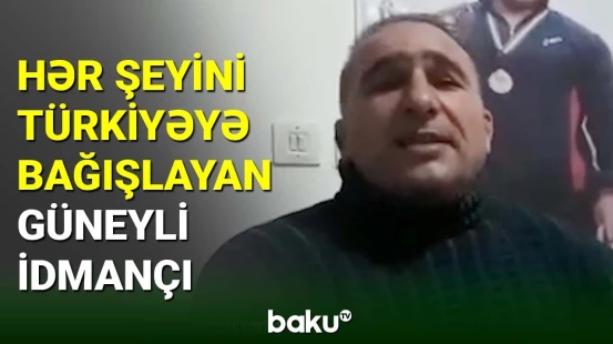 Güneyli idmançının Türkiyə üçün bu addımı hər kəsi kövrəltdi