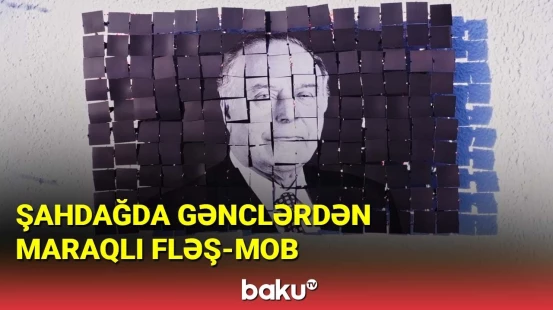 Şahdağda gənclərdən maraqlı fləş-mob