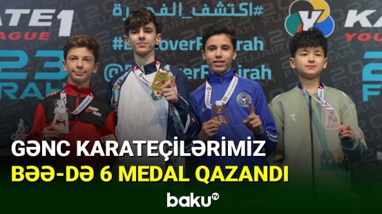 Karateçilərimiz BƏƏ-dən 6 medalla qayıdıb