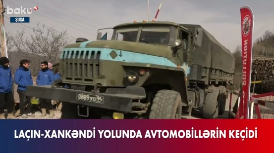 Laçın-Xankəndi yolunda avtomobillərin keçidi