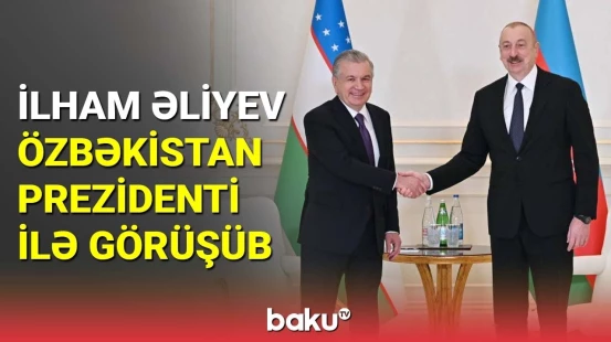 Prezident Şavkat Mirziyoyevlə görüşüb