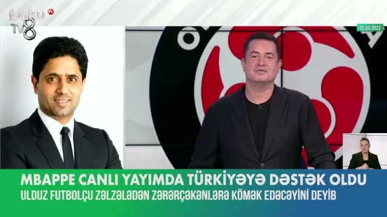 Mbappe canlı yayımda türkiyəli uşaqlara dəstək oldu