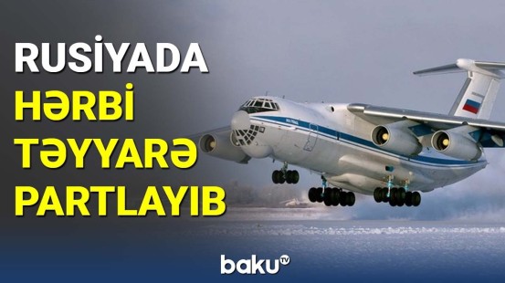 Rusiyada hərbi təyyarə partlayıb