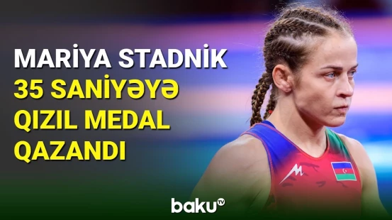Mariya Stadnik 35 saniyəyə qızıl medal qazandı