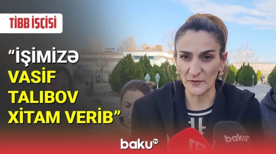 Naxçıvanda tibb işçiləri etiraz edir