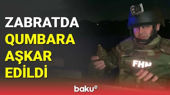 Zabratda qumbara aşkar edildi