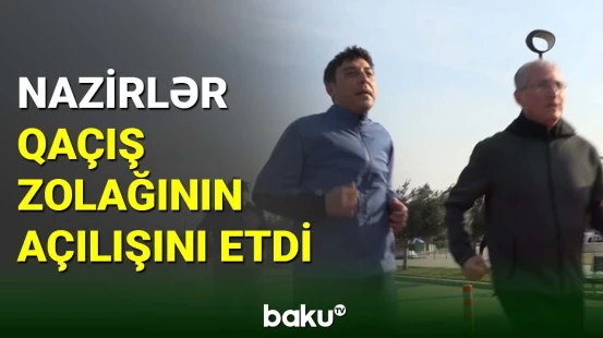 Böyük Şor gölünün sahilində qaçış zolağının açılışı olub