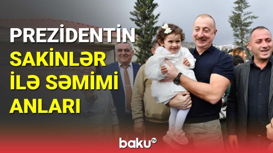 İlham Əliyevin Talış kənd sakinləri ilə səmimi anları
