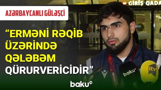 Avropa çempionatında qalib gələn güləşçilərimiz Vətənə qayıdıb