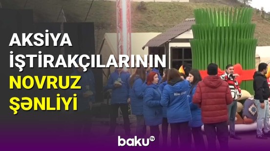 Aksiya iştirakçılarının Novruz şənliyi