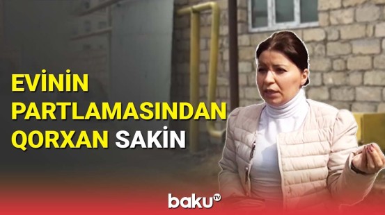 Evi qaz boruları ilə çevrələnən sakindən etiraz