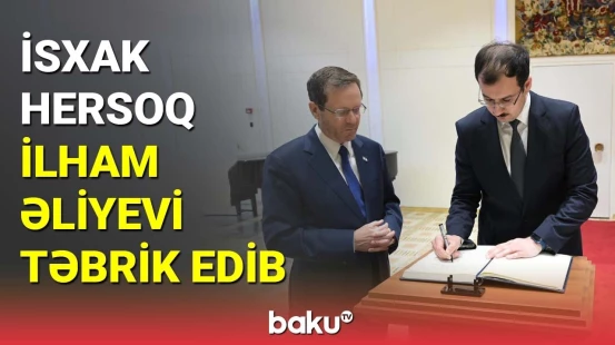 İsxak Hersoq İlham Əliyevi təbrik edib