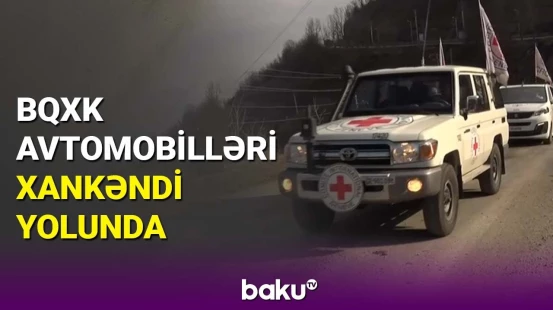 BQXK avtomobilləri Laçın-Xankəndi yolunda