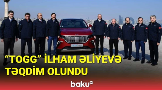 "Togg" avtomobili İlham Əliyevə təqdim olundu