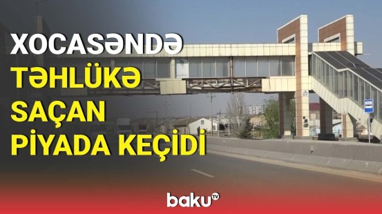 Xocasəndə təhlükə saçan piyada keçidi