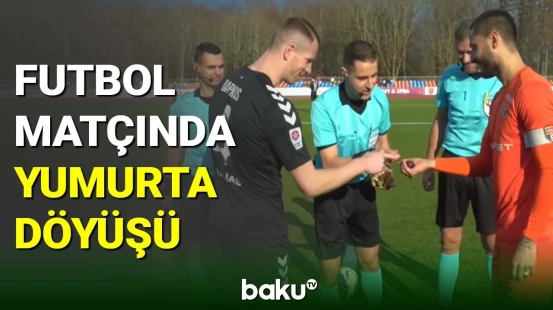Futbol matçında yumurta döyüşdürülməsi