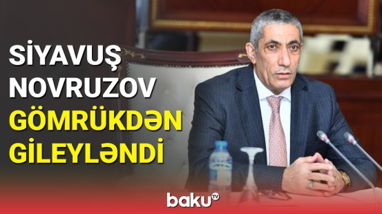 Siyavuş Novruzov gömrükdən gileyləndi