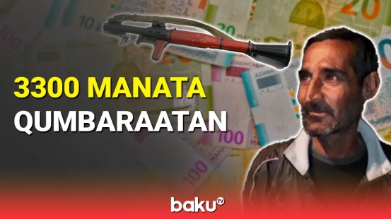 Qumbaraatan satmaq istəyən şəxs saxlanıldı