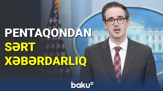 Pentaqon sərt xəbərdarlıq etdi