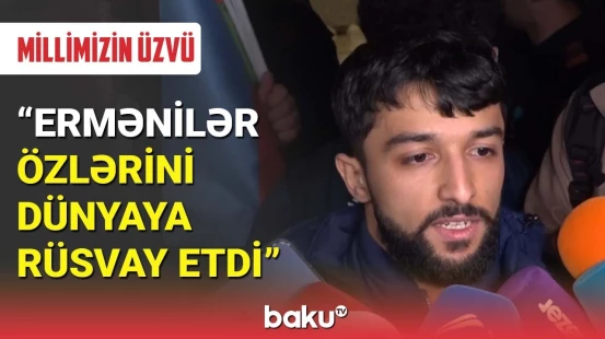 Azərbaycanlı ağırlıqqaldıran İrəvandakı təxribatdan danışdı