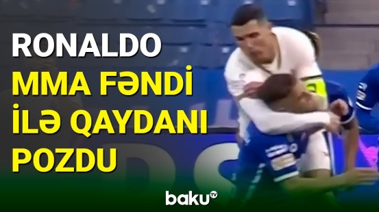 Kriştiano Ronaldo MMA fəndi ilə qaydanı pozdu
