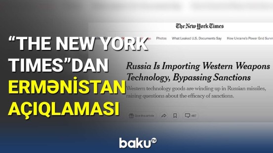 "The New York Times"dan Ermənistan açıqlaması
