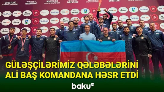 Güləşçilərimiz qələbələrini Ali Baş Komandana həsr etdi