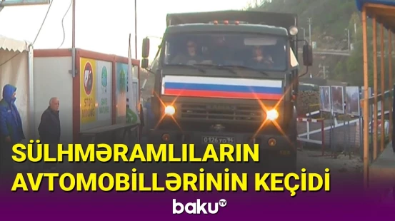 Sülhməramlıların avtomobillərinin növbəti keçidi