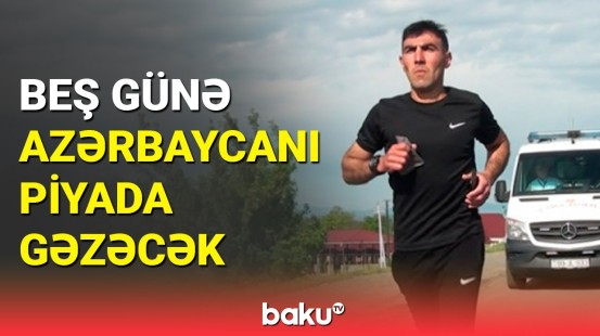 Ağstafalı atlet Ulu Öndərin 100 illiyinə marafon həsr edib