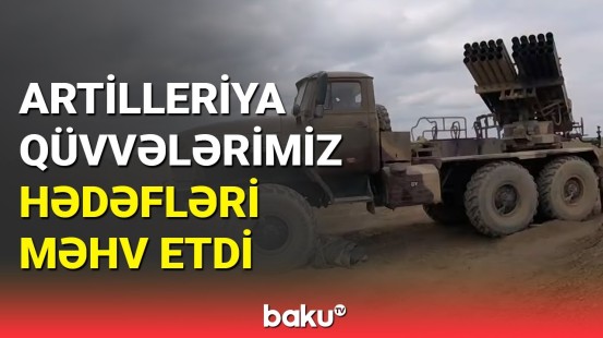 Raket ve artilleriya qüvvələrimizin döyüş təlimləri