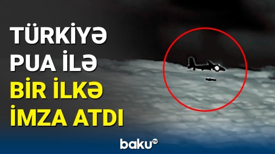 Türkiyə ilk dəfə PUA-dan qanadlı raket buraxdı