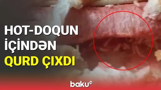 Hot-doqun içindən qurd çıxdı