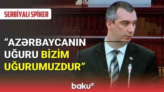 Serbiyalı spiker ölkəmizə dəstək nümayiş etdirdi