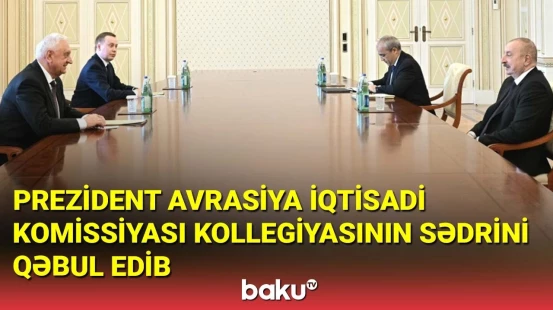 İlham Əliyev Avrasiya İqtisadi Komissiyası Kollegiyasının sədrini qəbul edib