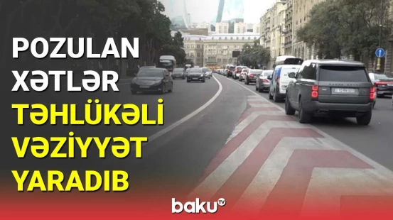 Pozulan xətlər təhlükəli vəziyyət yaradıb